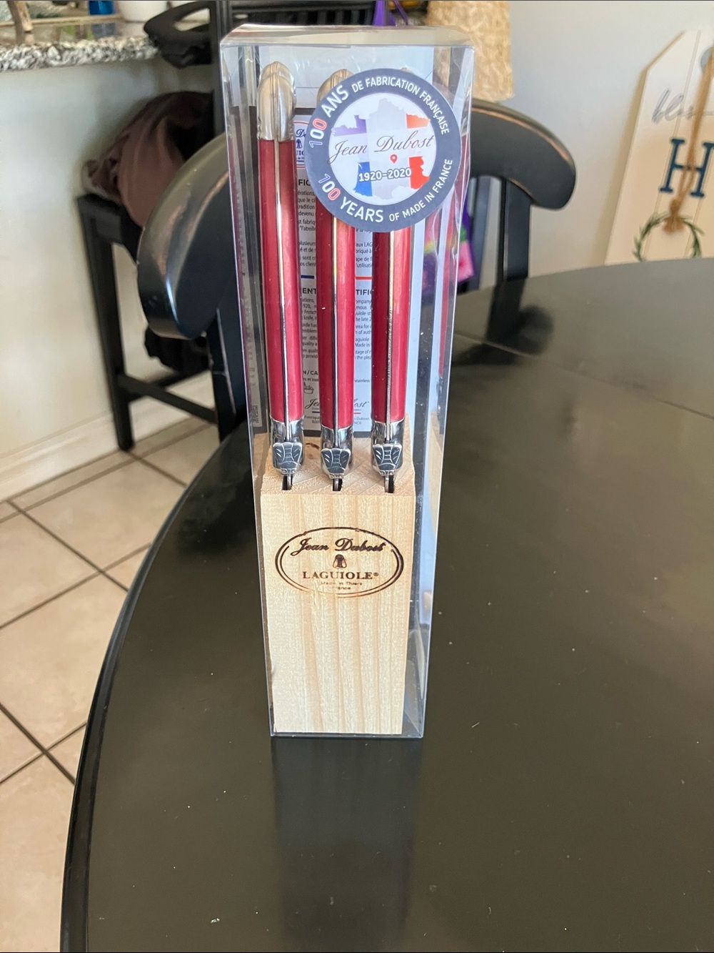 Red Steak Knife Set